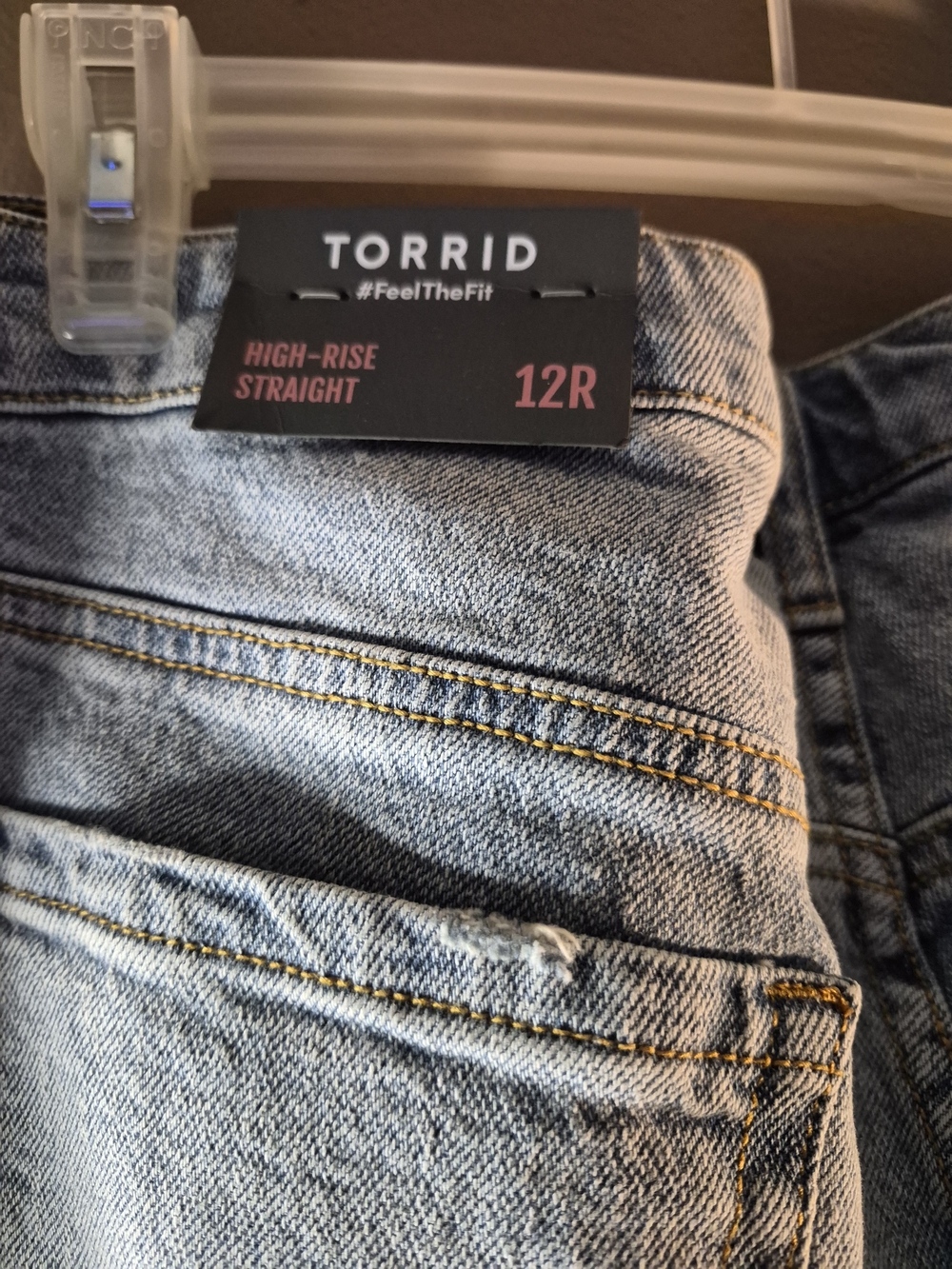 Torrid High-Rise Straight Jeans in Light Wash